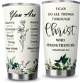 thumbnail image 1 of Christian Gifts for Women-Stainless Steel 20oz Tumbler Inspirational Religious Gifts- Christian Faith Jesus God Bible Verse Gifts, 1 of 6
