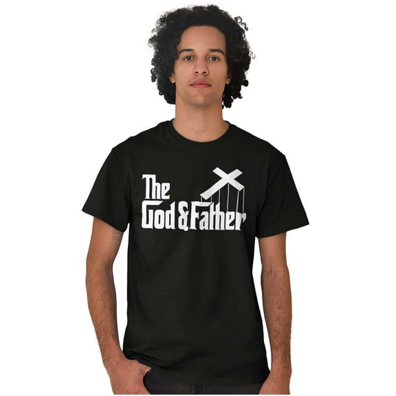 Christian God and Father Cross Plus Size Crewneck Graphic Tee Shirt Brisco Brands 3X