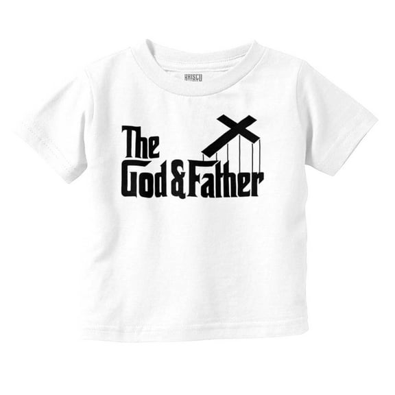 Christian God and Father Cross Toddler Boy Girl T Shirt Infant Toddler Brisco Brands 6M