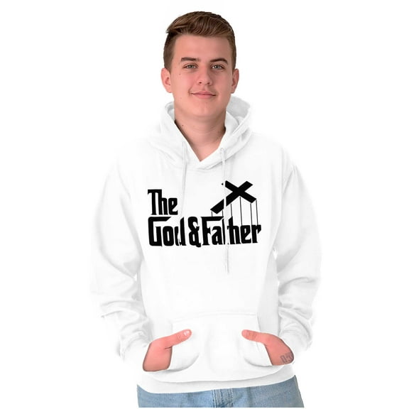 Christian God and Father Cross Unisex Plus Fleece Graphic Hoodie Brisco Brands 5X