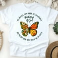 thumbnail image 1 of Christian Goodness of God Butterfly Floral Faith Graphic T-Shirt, White, Size S, 1 of 6