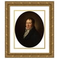 thumbnail image 1 of Christian Gottlieb Kratzenstein Stub 12x14 Gold Ornate Wood Frame and Double Matted Museum Art Print Titled - Portrait of Shipowner Peder Hansen Sodring (1812), 1 of 4