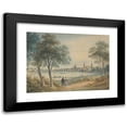 thumbnail image 1 of Christian Gottlob Hammer 24x19 Black Modern Framed Museum Art Print Titled - View of Dresden from the West (1833), 1 of 5