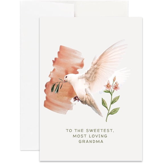 Christian Grandma Birthday Card | Christian Birthday Card for Grandma (Single Card)