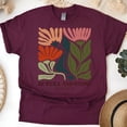thumbnail image 1 of Christian Graphic T-Shirt Be Still and Know Psalm 46:10 for Women, Maroon, Size S, 1 of 6