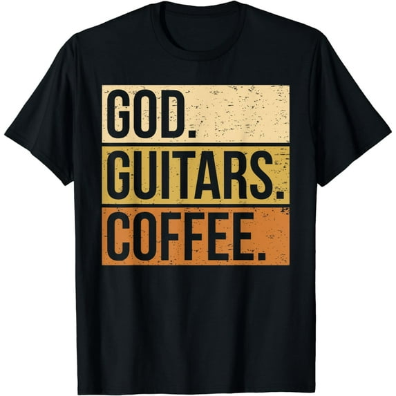 Christian Guitar Player Guitarist I God Guitars Coffee T-Shirt