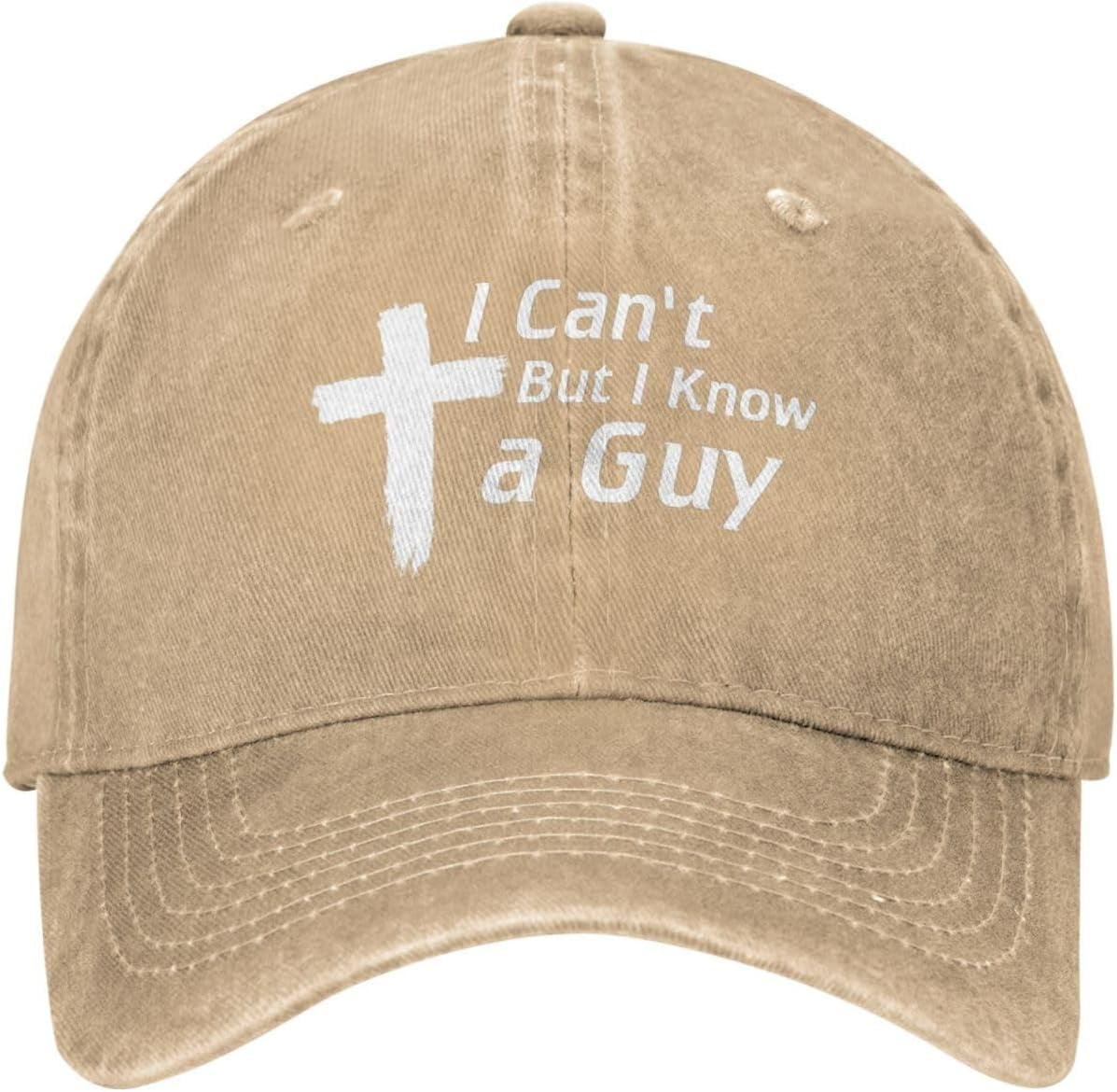 Christian Hat I Can't But Know A Guy Christian Cross Hat for Men