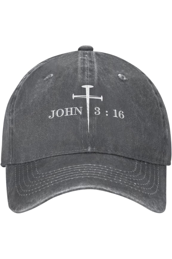 Christian Hat John 3 16 for God So Loved The World Bible Verse Scripture Jesus 2024 Christian Cross Baseball Cap Trucker Hat