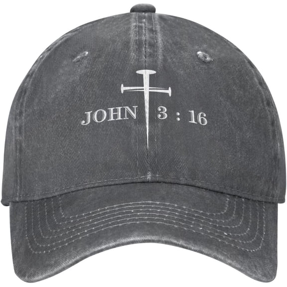 Christian Hat John 3 16 for God So Loved The World Bible Verse Scripture Jesus 2024 Christian Cross Baseball Cap Trucker Hat