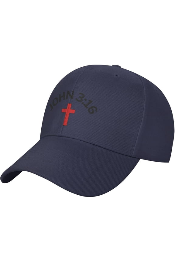 Christian Hat John 3 16 for God So Loved The World Scripture Jesus 2024 Christ Cross Baseball Cap Dad Tracker Hat