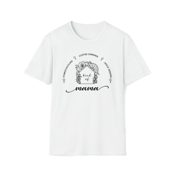Christian Homeschool Mama, Gildan Unisex Softstyle Shirt, Graphic Tee-S-3XL