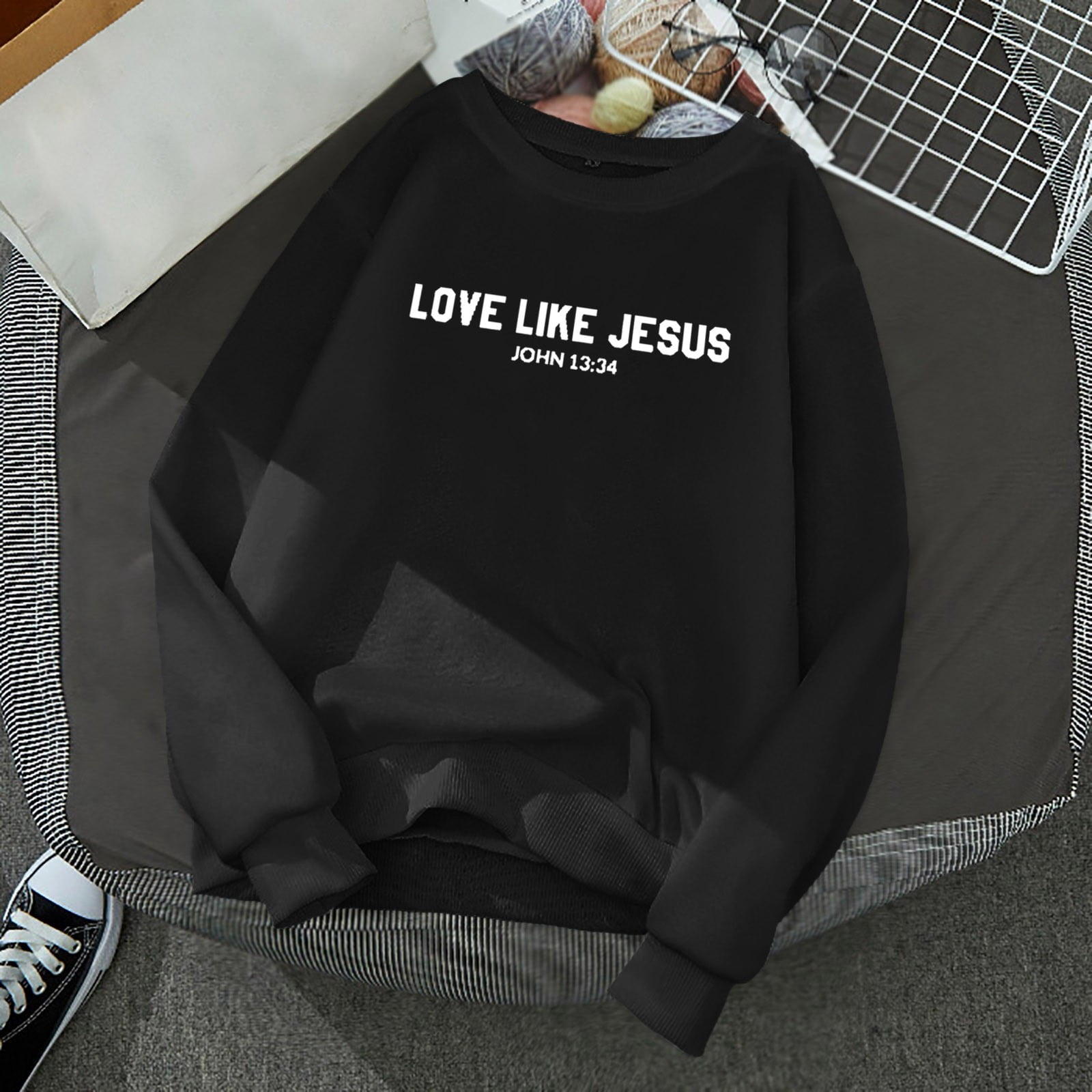 Jesus Loves You Hoodie For Teens - Bible Verse Pullover, Fleece-Lined & Cozy For Fall/Winter