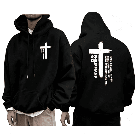 Christian Hoodies Religious Faith Men Women Bible Verse Sweatshirt Gift