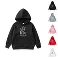thumbnail image 1 of Christian Hoodies for Girl Be Still And Know That I Am God Cute Graphic Hooded Sweatshirt with Pockets Pullover Tops, 1 of 4