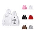 thumbnail image 1 of Christian Hoodies for Girl Bible Verse Long Sleeve Graphic Hooded Sweatshirt with Pockets Kids Pullover Tops, 1 of 1