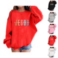 thumbnail image 1 of Christian Hoodies for Girl Jesus The Way The Truth The Life Long Sleeve Crewneck Sweatshirt Pullover Tops, 1 of 5