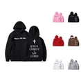 thumbnail image 1 of Christian Hoodies for Girl Long Sleeve Bible Verse Graphic Hooded Sweatshirt with Pockets Kids Pullover Tops, 1 of 1
