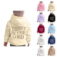 thumbnail image 1 of Christian Hoodies for Girls Kids Long Sleeve Cute Bible Verse Graphic Hooded Sweatshirt with Pockets Pullover Tops, 1 of 8
