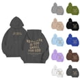 thumbnail image 1 of Christian Hoodies for Men 2025 No Prayer Is Too Small For God Hoodie Hooded Sweatshirt with Pockets Pullover Hoody, 1 of 6