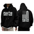 thumbnail image 1 of Christian Hoodies for Men Religious Faith Jesus Hoodie God Bible Verse Cross Sweatshirts Trendy Graphic Pullover, 1 of 6