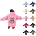 thumbnail image 1 of Christian Hoodies for Women 2025 Be The Light God's Gift Graphic Hoodie with Pockets Hooded Sweatshirt Women Pullover, 1 of 6
