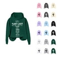 thumbnail image 1 of Christian Hoodies for Women 2025 Fall Winter Long Sleeve Cross Graphic Hooded Sweatshirt Pullover Tops, 1 of 4