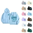 thumbnail image 1 of Christian Hoodies for Women 2025 Jesus Loves You Y2K Graphic Hoodie with Pockets Hooded Sweatshirt Women Pullover, 1 of 8