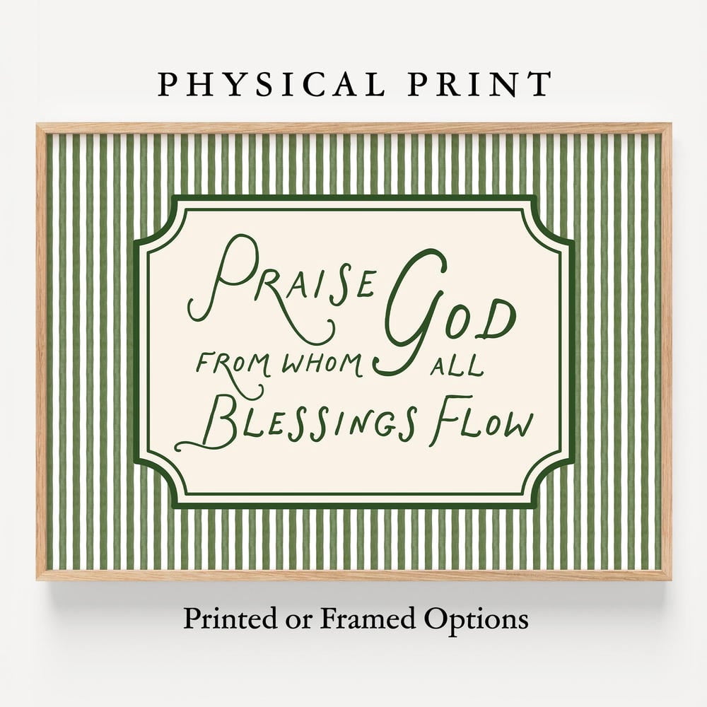 Christian Housewarming Gift Praise God Wall Art Wedding Gift for Couple ...