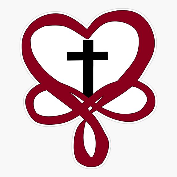 Christian Infinity Cross Faith Sticker