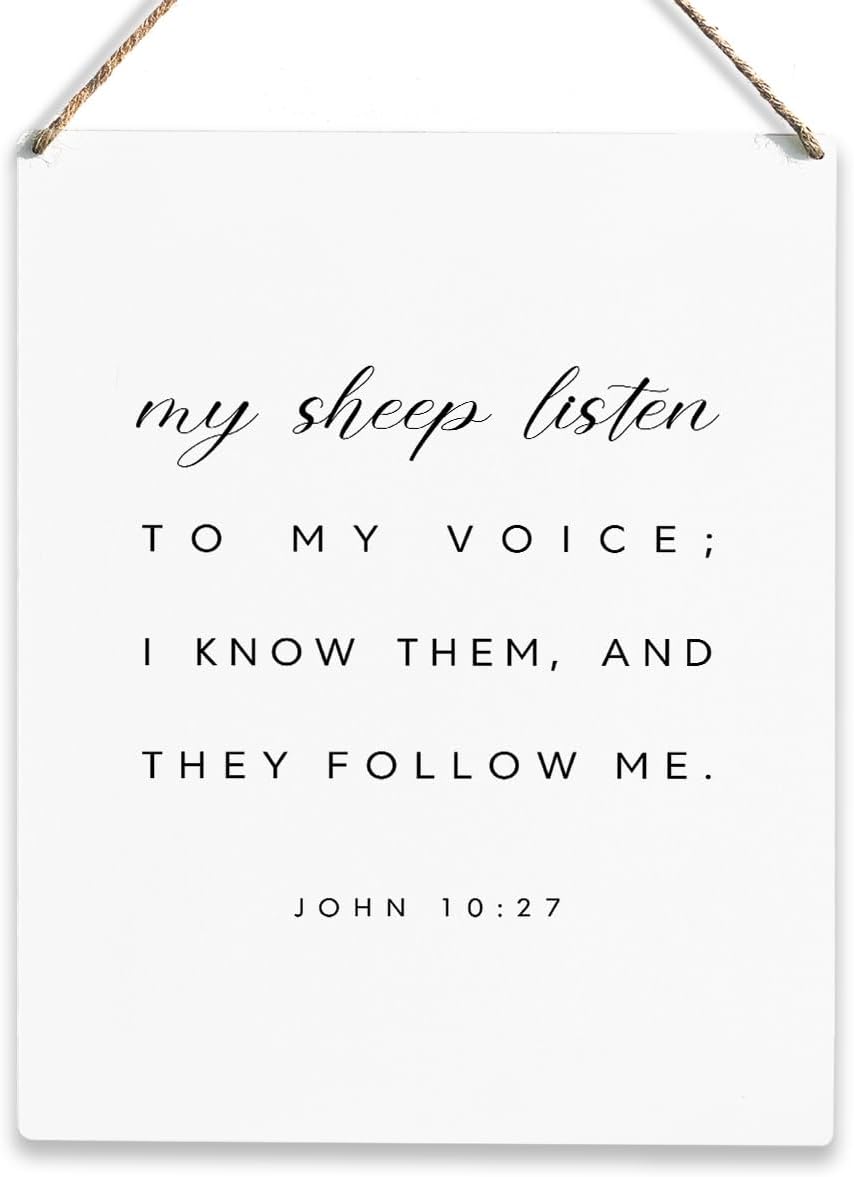 Christian Inspirational Quotes Wall Art Motivation Rustic Religious Decorative Wall Hanging