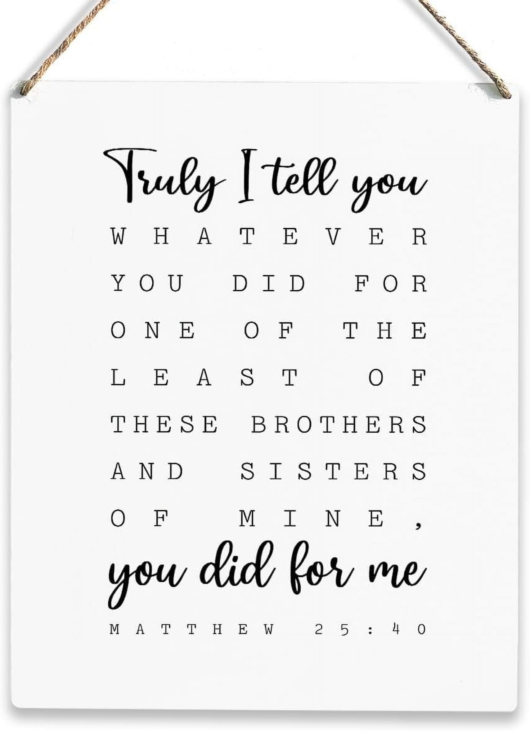 Christian Inspirational Quotes Wall Art Motivation Rustic Religious Decorative Wall Hanging