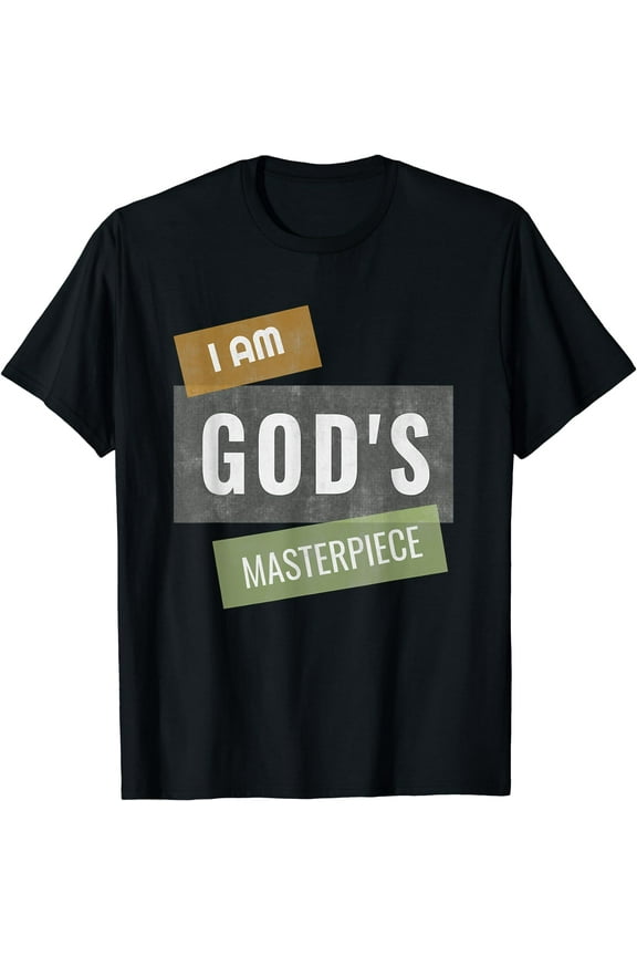 Christian Inspirational Saying Quote For Men Women Funny Creative Graphic T-Shirt Black Large