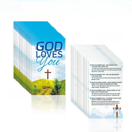 Christian Inspirational Scripture Cards, 3.5×2.1in Pocket Faith Cards for Encouragement, Bible Verse Witnessing Tracts, Bulk Mini Gospel Cards for Church Outreach, Kids & Adults