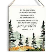 Christian Inspirational Wall Art But This I Call to Mind And Therefore I Have Hope Wall Decor Religious Gifts Wall Decor Christian Bible Verse Wall Art Wooden Hanging Sign 8x10 Inch