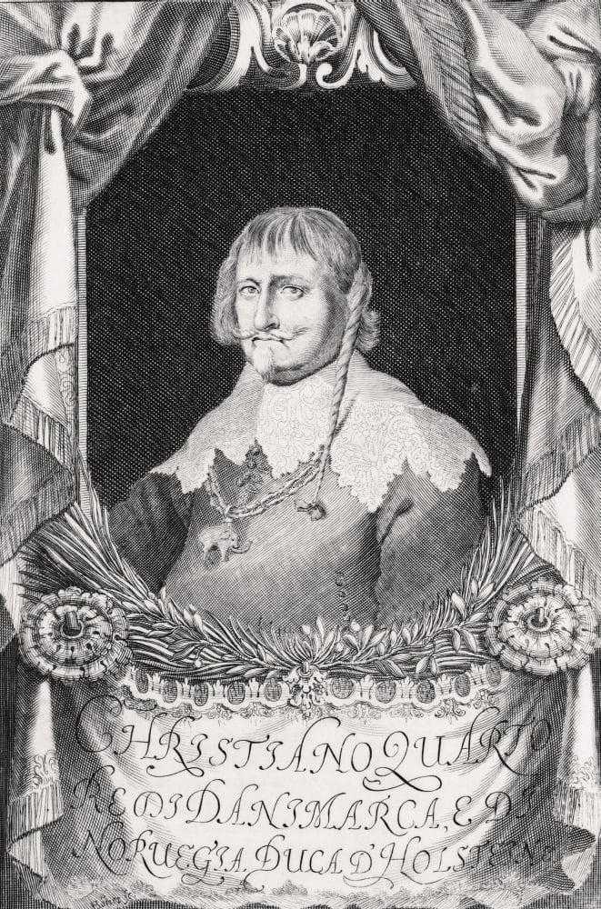 Christian Iv Of Denmark 1577 To 1648 King Of Denmark And Norway Duke Of Holstein After An Engraving By Johann Alexander Boener Canvas Art - Ken Welsh Design Pics (11 x 18)