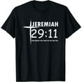 thumbnail image 1 of Christian Jeremiah 29:11 Bible Verse T-Shirt T-Shirt Black 3X-Large, 1 of 4