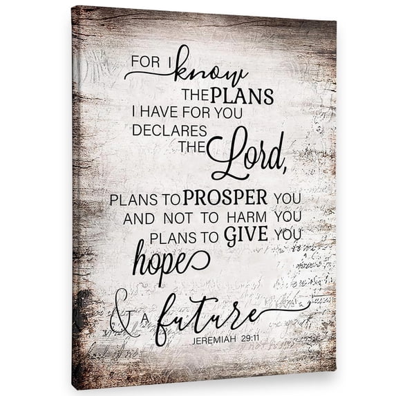 Christian Jeremiah 29:11 For I Know The Plans I Have For You Wall Art ...