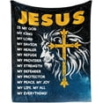 thumbnail image 1 of Christian Jesus Blanket, Inspirational Religious Christ Throw Blankets, Baptism Confirmation Catholic Spiritual Blankets for Kids Girls Boys Adults Women Men - 30"x 40", 1 of 1