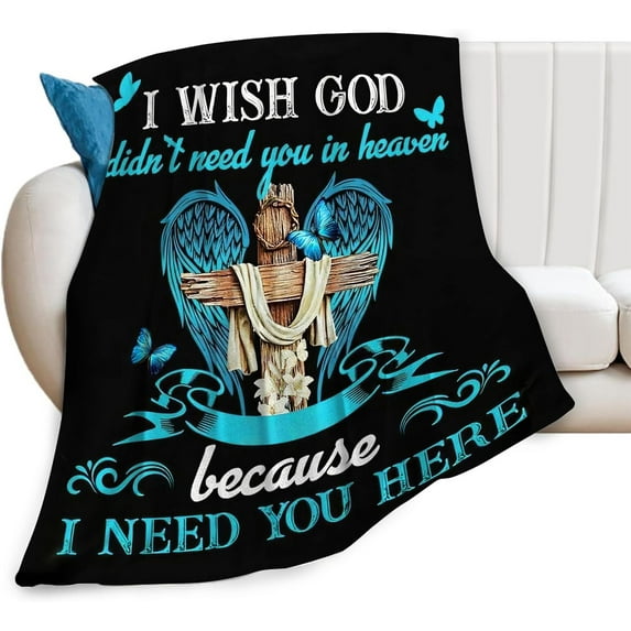 Christian Jesus Blanket Jesus Gifts for Women Men Scripture Bible Verses Throw Blanket for Couch Sofa Bed Soft Warm Flannel Fleece for Kids adults50 x60