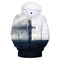 Christian Jesus Cross Graphic Hoodies for Men Clothing 3D God Bless You