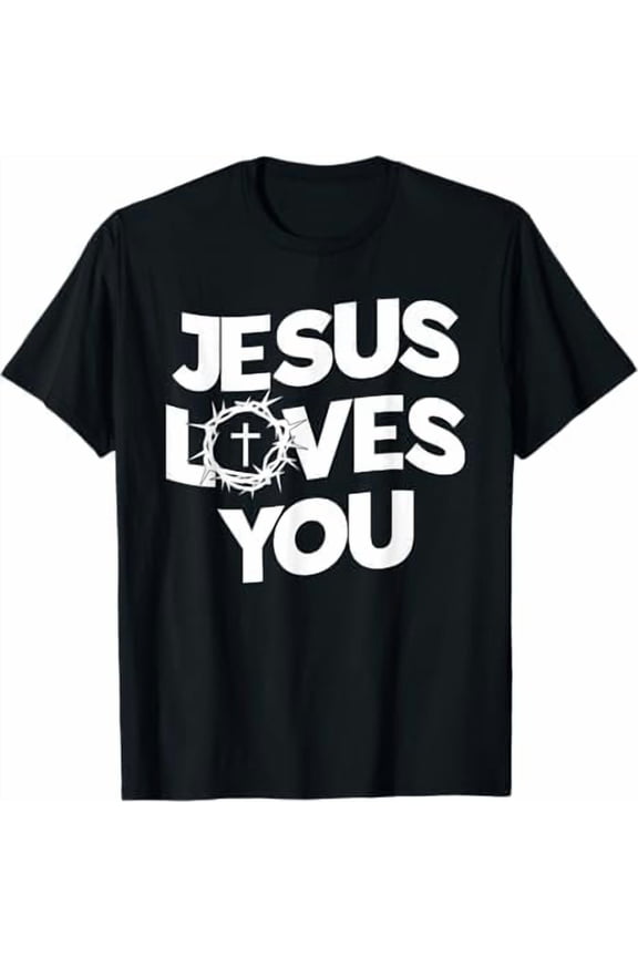 Christian Jesus Graphic Tees Jesus Loves You Bro Faith T Shirts for Men Women Religious Shirt for Unisex God Clothing