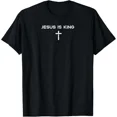 thumbnail image 1 of Christian Jesus Is King Cross Faith Religious Sweatshirt T-shirt, 1 of 2