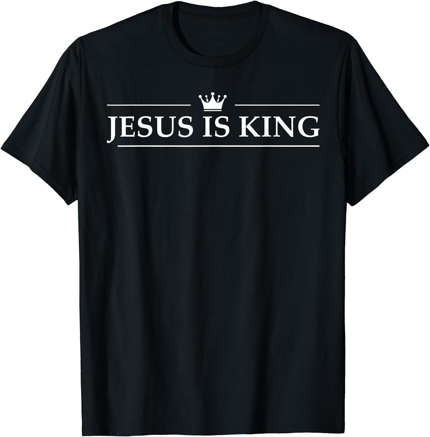 Christian Jesus Is King Design Crown T-Shirt - Walmart.com