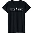 thumbnail image 1 of Christian Jesus Is King Design Crown T-Shirt, 1 of 4