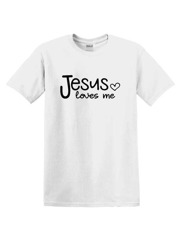 Christian Jesus Loves Me Religious Bible School Sunday School VBS Soft T-shirt