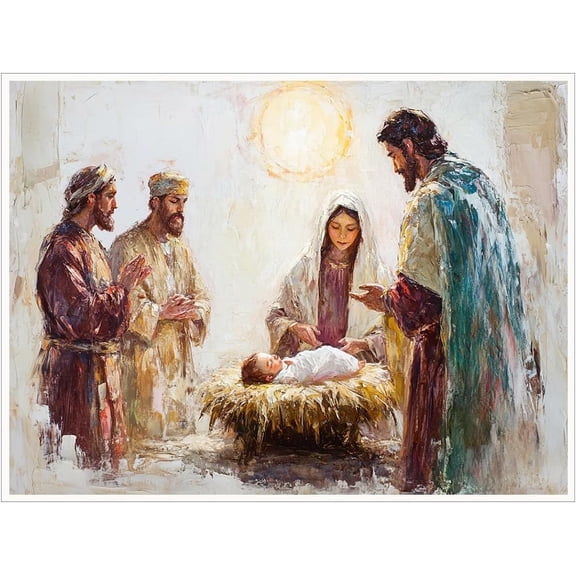 Christian Jesus Print Wall Art Jesus Save the Lost Lambs Canvas Painting Posters Room Aesthetic Decoration Easter Christian Catholic Wall Decor