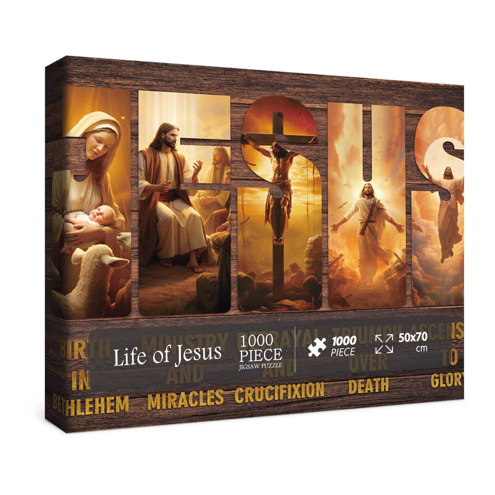 Christian Jesus Puzzles for OIF8 Adults 1000 Pieces, Religious ...