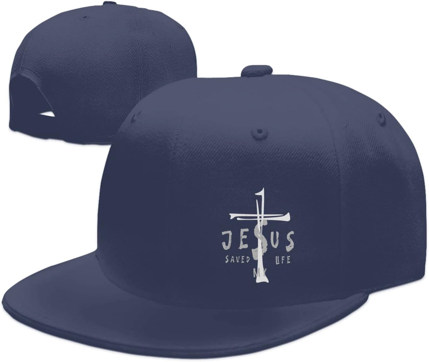 God Answers Prayers Embroidered Jesus Christ Ball Cap, Blue, Adjustable, Trade Winds