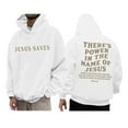 thumbnail image 1 of Christian Jesus Saves Hoodies for Men Inspirational Religious Faith Sweatshirts Vintage Bible Verse Graphic Pullovers, 1 of 6