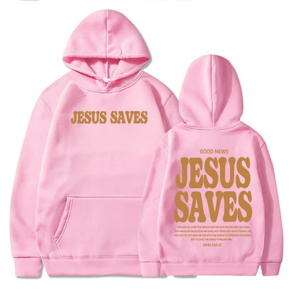 Christian Jesus Saves Unisex Hoodie - Inspiring Bible Verse Sweater, Faith Aesthetic Streetwear, Perfect Gift